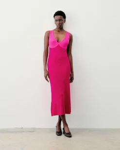 Robe Longue Bretelle Bicolore*FROM FUTURE Discount