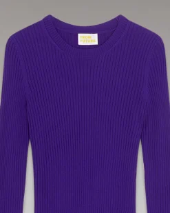 Robe Longue Manche Longue A Cotes Fendue*FROM FUTURE New