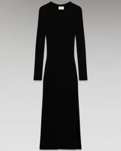 Robe Longue Manche Longue A Cotes Fendue*FROM FUTURE Discount