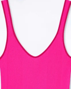 Top Debardeur A Cotes Liseres Contrastes*FROM FUTURE Clearance