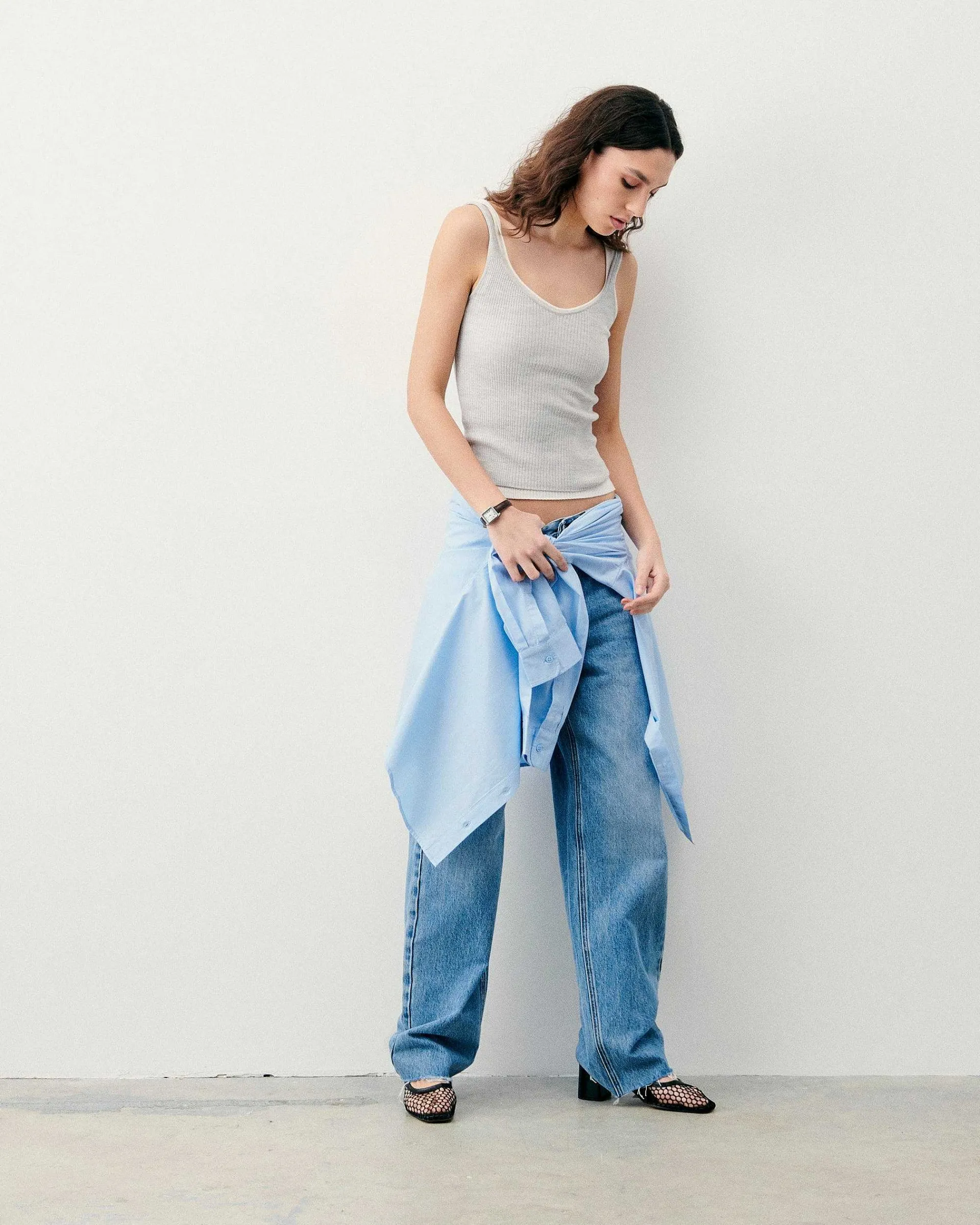 Top Debardeur A Cotes Uni*FROM FUTURE Outlet