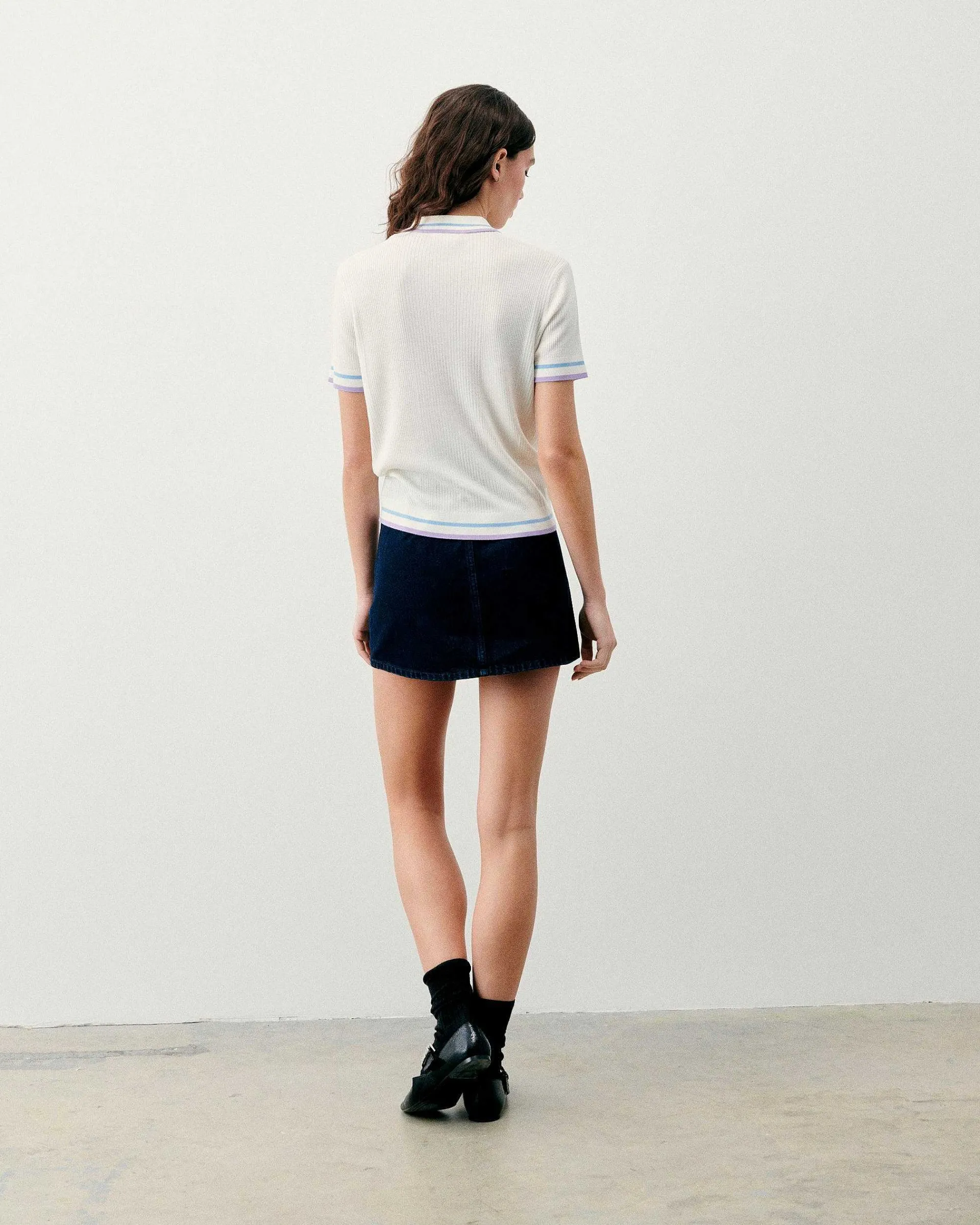 Top Manches Courtes Bandes Bicolores*FROM FUTURE