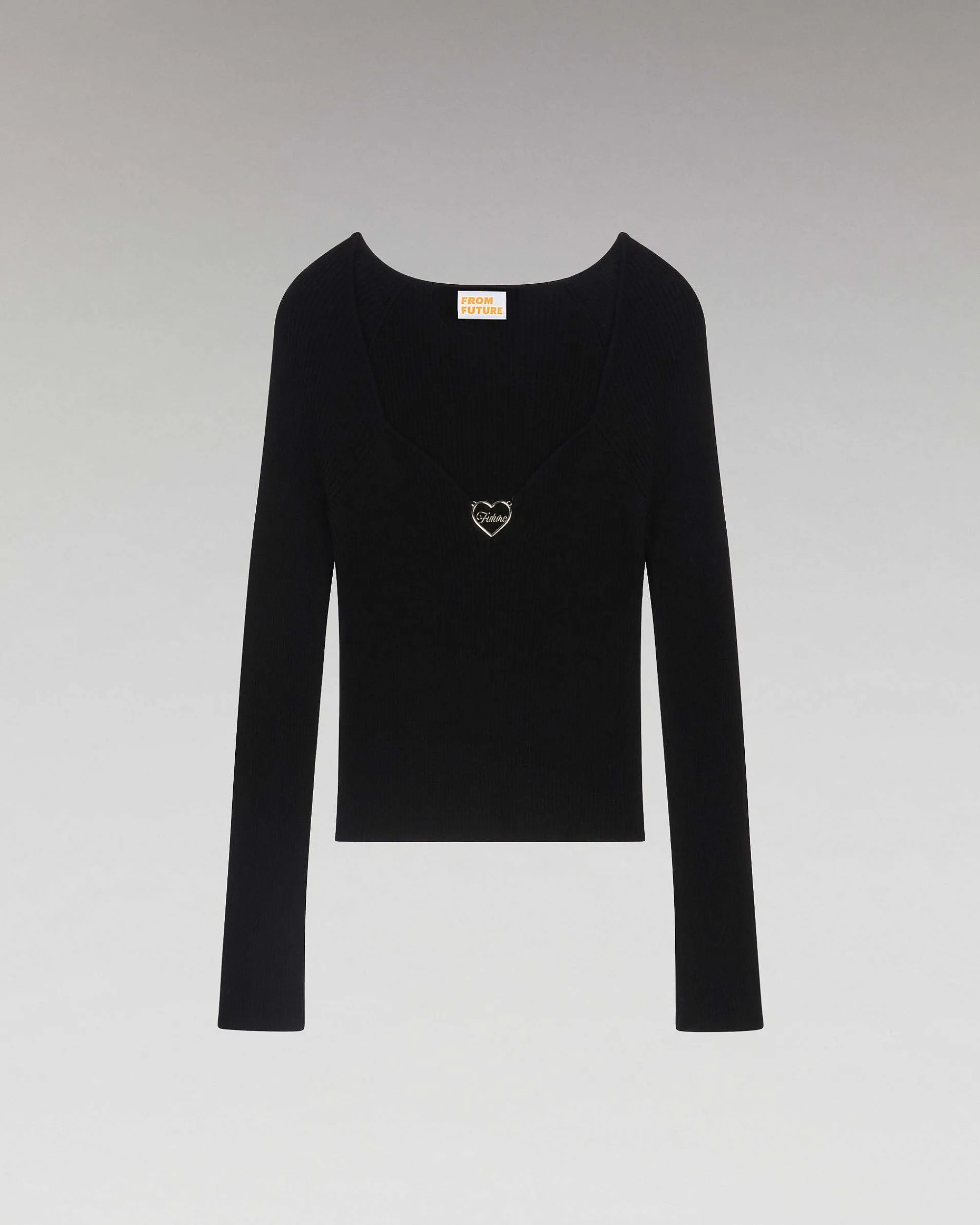 Top Manches Longues Decollete Coeur*FROM FUTURE Hot