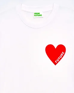 T-Shirt Coeur Col Rond Manches Courtes*FROM FUTURE New