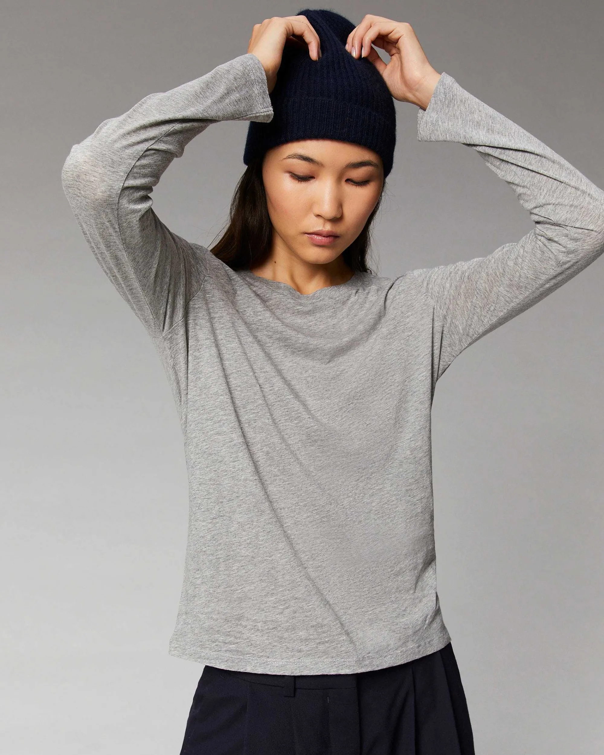 T-Shirt Col Rond Basique Manches Longues*FROM FUTURE Sale