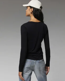 T-Shirt Col V Manches Longues Basique*FROM FUTURE New